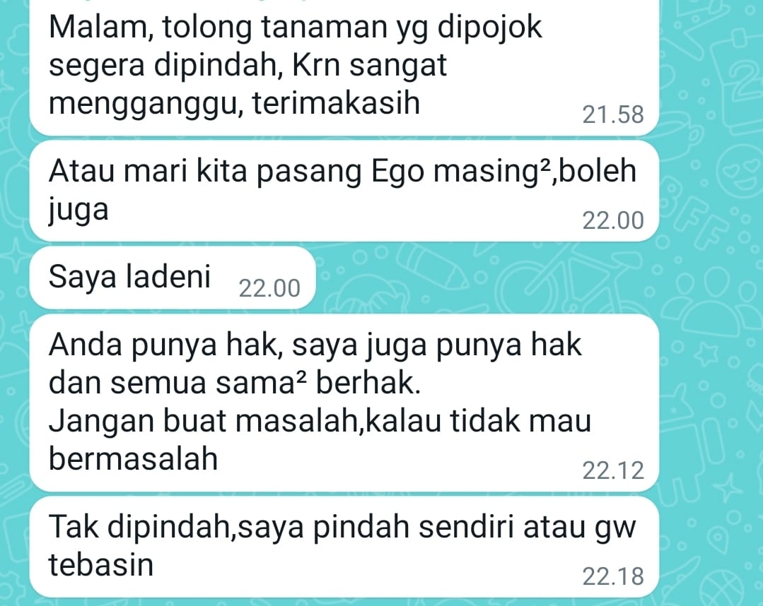 SeputarTetangga's tweet photo. Mau nebas tanaman orang lain supaya mereka bisa "menggunakan hak parkir" https://t.co/sQ2eGoC1qZ