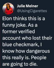 ActualWoman87's tweet photo. Is she for real? #BlueCheckMeltdown #bluecheck https://t.co/UZOklWc8RD