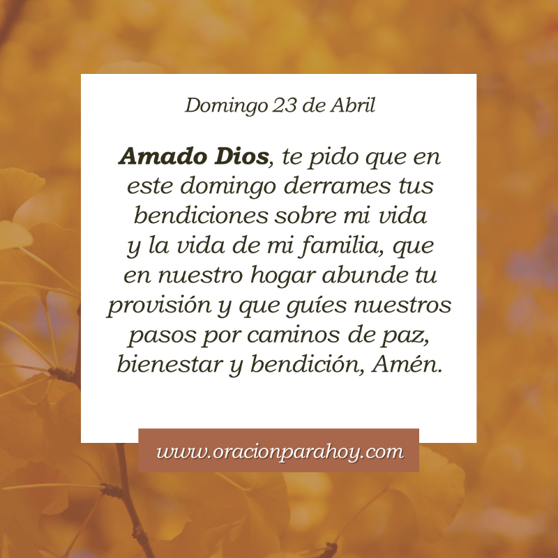 OracionParaHoy's tweet photo. Oración para hoy 23 de abril: https://t.co/m5YATPf2Jp