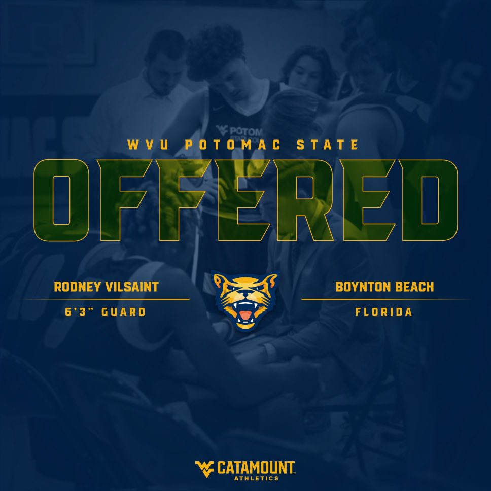 Blessed to Receive another Offer from WVU Potomac State 💙💛