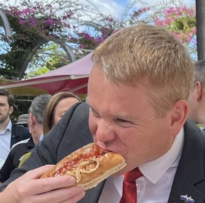 NZAHParallels's tweet image. PM Chris Hipkins eating a hotdog // Francisco Goya, Saturn Devouring His Son, c. 1819–1823. 
Redux.
(Image: @jo_moir )
#nzartparallels