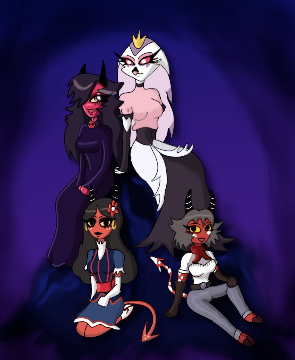 Brokenshatter7's tweet photo. Helluva Boss Moms. They don't get enough love.
#HelluvaBoss #HelluvabossStella #HelluvabossLin #HelluvaBossTilla #Helluvabossmoxxiesmom #HelluvaBossFanart https://t.co/Kyto50rR9q