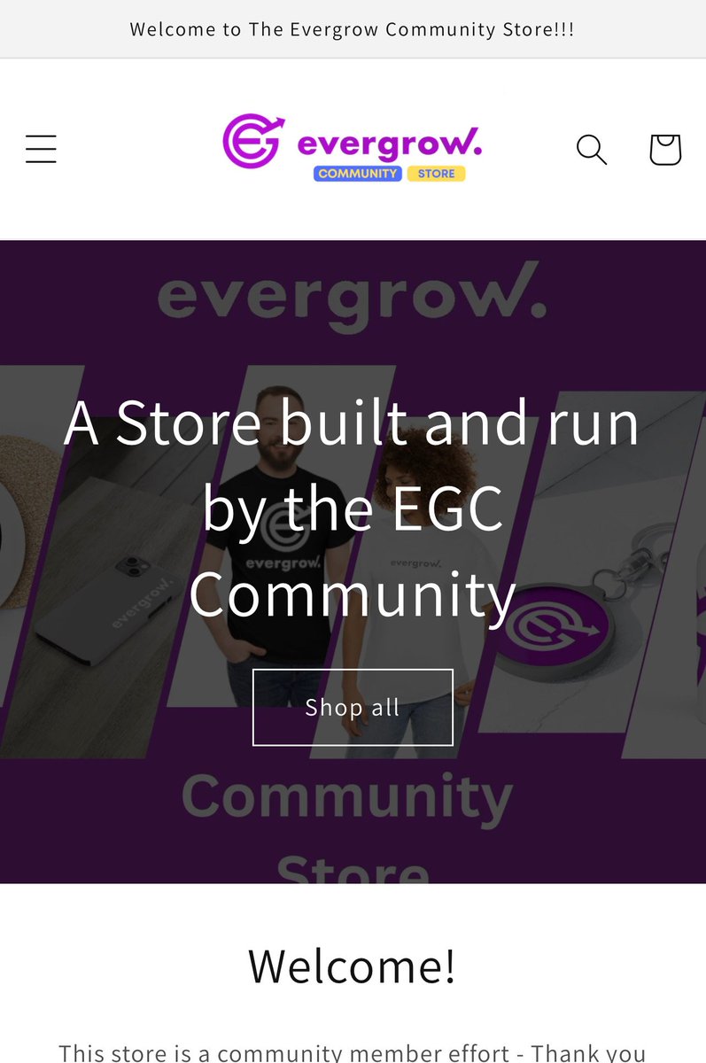 EverGrow Community Store tweet media