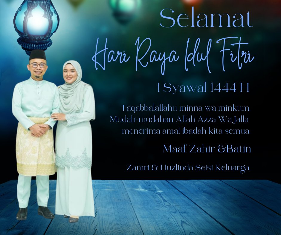 profzamri's tweet photo. Selamat Hari Raya Aidil Fitri.  Maaf Zahir Batin. https://t.co/i49Ybn8LJD