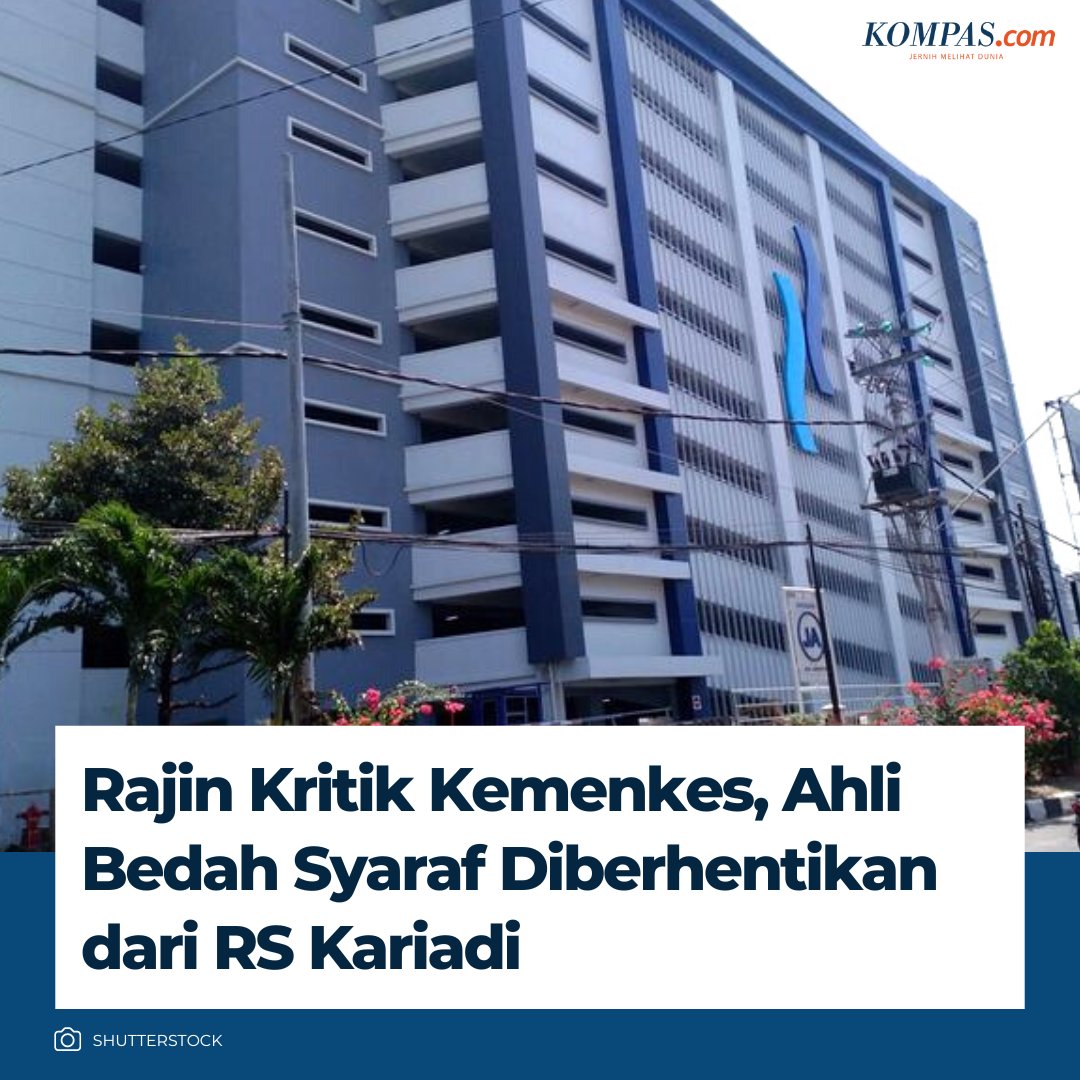 kompascom's tweet image. Rajin Kritik Kemenkes, Ahli Bedah Syaraf Diberhentikan dari RS Kariadi

Baca di bit.ly/3N7TUNo