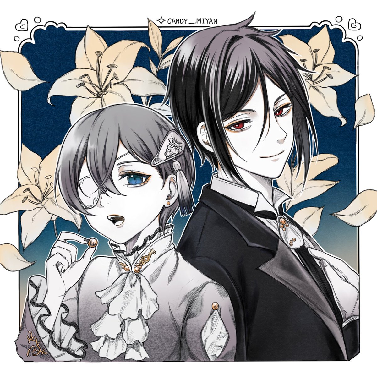 黒執事Gファンタジー封面的衣裝🎀

#blackbutler #黒執事
#シエルファントムハイヴ
#セバスチャンミカエリス