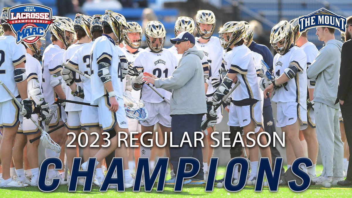 𝑹𝒆𝒈𝒖𝒍𝒂𝒓 𝑺𝒆𝒂𝒔𝒐𝒏 𝑪𝒐-𝑪𝒉𝒂𝒎𝒑𝒊𝒐𝒏𝒔🏆

The 2023 Men's #MAACLAX Regular Season Co-Champions are <a href="/ManhattanMLAX/">Manhattan Lacrosse</a> and <a href="/Mount_MLAX/">Mount St. Mary's Men's Lacrosse</a> !

#MAACLAX x #JasperNation x #GoMount