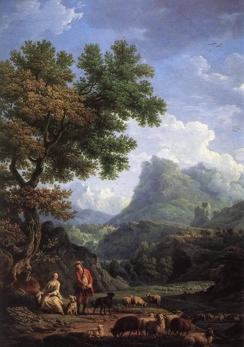 Arteymas_'s tweet photo. "Pastor en los Alpes"
Fecha: antes de 1789
Mediano óleo sobre lienzo
altura: 119 cm (46.8 pulgadas)
Claude-Joseph Vernet (1714-1789) https://t.co/jFVOSlg0vT