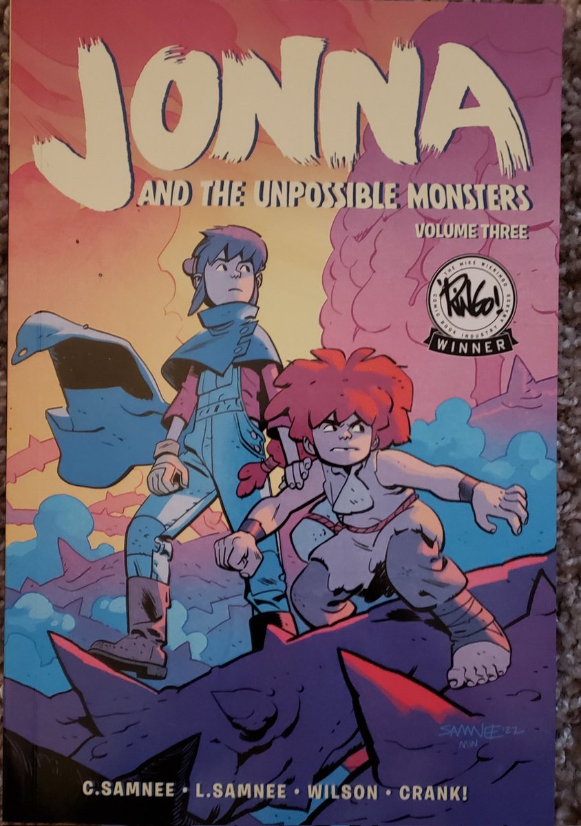 MattHardingArt's tweet photo. Reading vol 3 of Jonna now and jts a spectacular ending for an incredible series! This one comes out on May 2nd and I got to read it early because I'm super cool #AttackTheStack https://t.co/FF7C7ehTlq
