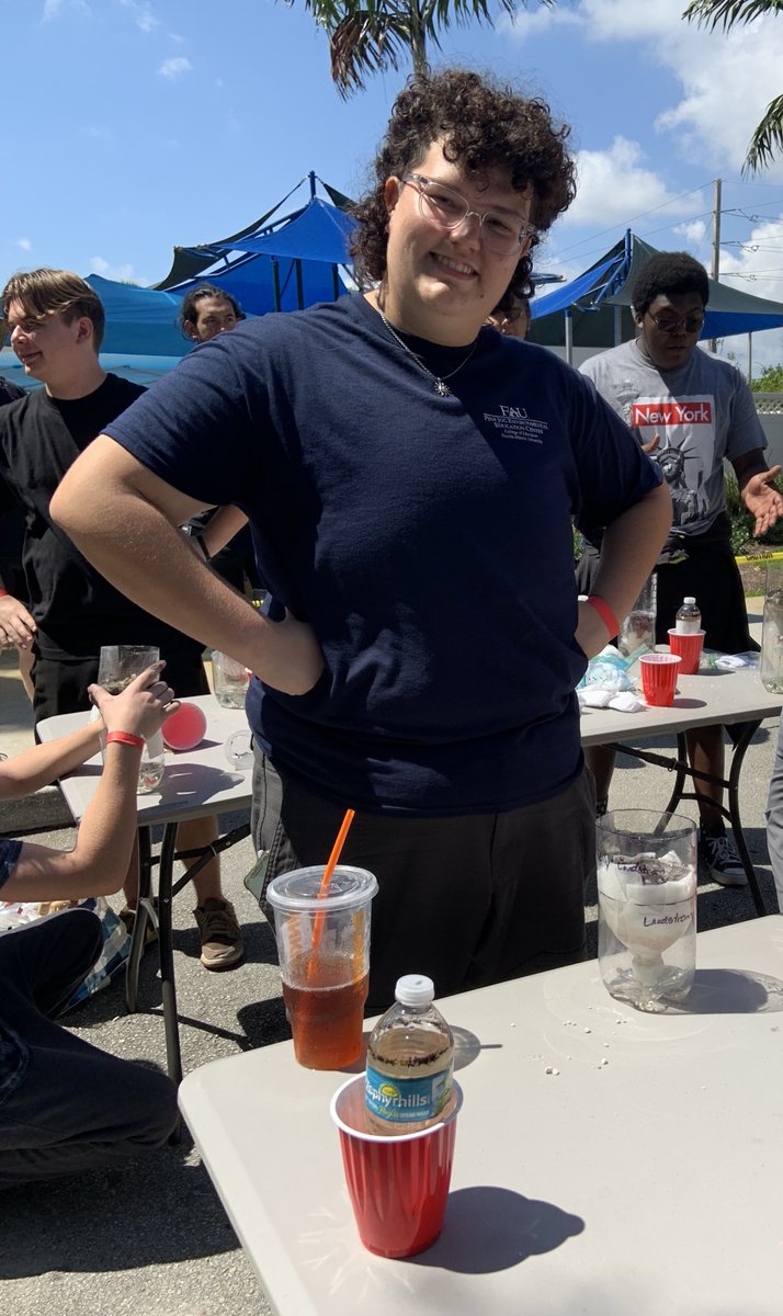 TheScienceGiant's tweet photo. 🥇🥤Congratulations to @ADHUS_FAUHS senior
Charlie Landstrom on 1st place in the "Clean It" challenge at @CoxSci 2023 #EngineerIt competition to yield the cleanest water (lowest turbidity) to filter pre-mixed dirty water using a 2 liter bottle and different types of filter media. https://t.co/ojydU6mdR0