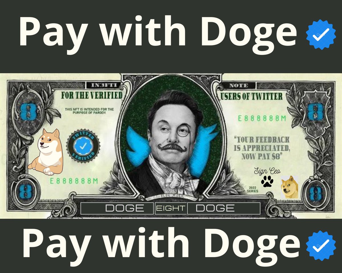 PEPES0UP's tweet photo. @elonmusk Hey elon 🙌
could you enable the possibility of Pay with Doge ?#PayWithDoge #doge $doge #dogecoin #dogearmy https://t.co/1CRJ6Lzzyb