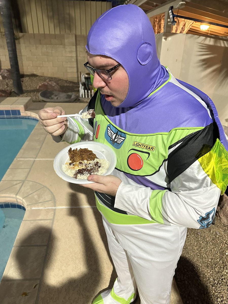 Her/Him/Them: You must be Buzz Lightyear eating rice and beans outside if you think we fuckin.

Me:
