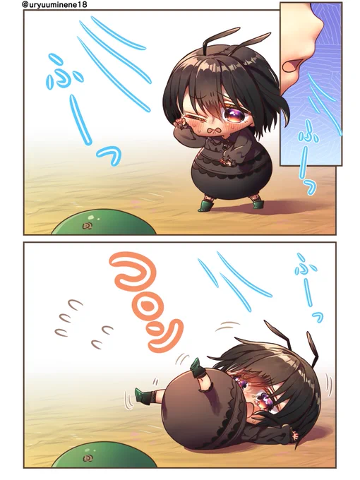 ごはんを取りたいのに取れないアリちゃん https://t.co/msJrS3VvYJ
