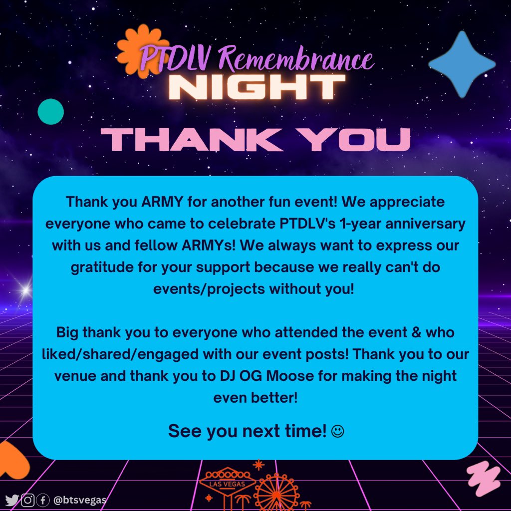 Thank you 💜

#PTDLV_Night #BTSxVegas
