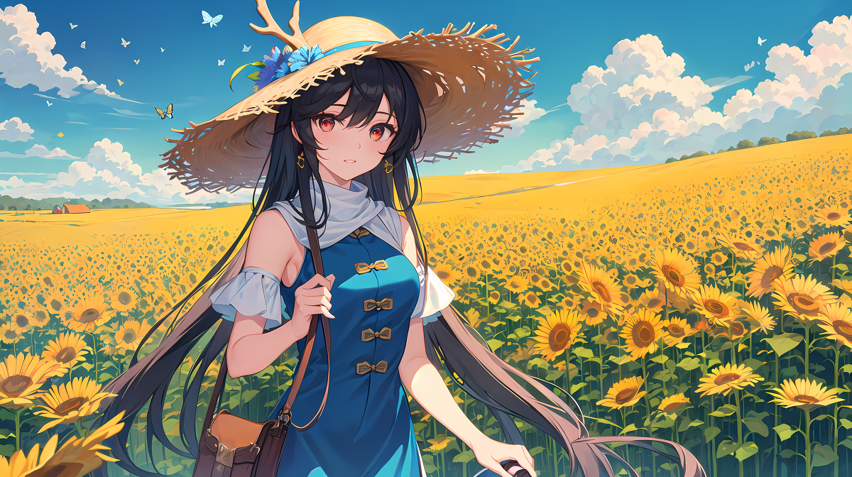 Matthewxy2's tweet photo. Golden Petals and Azure Reverie #オリジナル #中国风 #���娘 #古风 #チャイナドレス #ひまわり #向日葵 #AIイラスト #透��へそ #女体美 https://t.co/se9br8zD8M https://t.co/8yRlkRZdmu