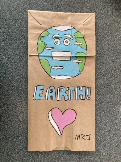 Happy Earth Day! Make a Paper Bag Puppet! #Earth #EarthDay #Planet #Ecology #Puppet #PaperBagPuppet #Climate #Art #Drawing #News #Lesson #Love #NewsStory #Environment
