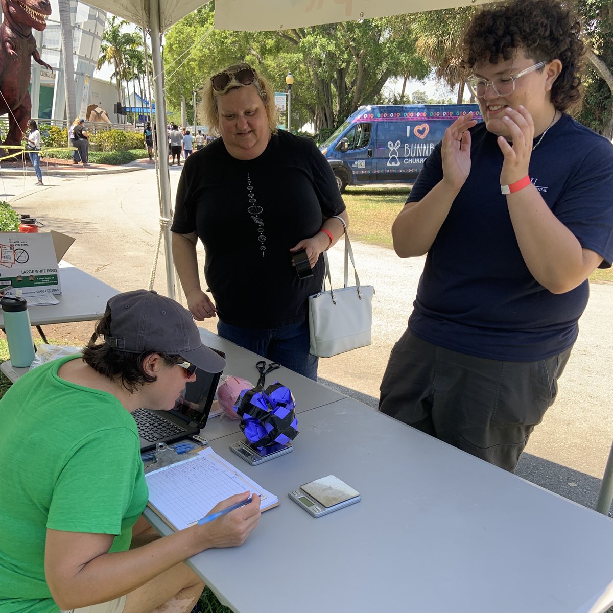 TheScienceGiant's tweet photo. 🥈🥚Congratulations to @ADHUS_FAUHS senior Charlie Landstrom on 2nd place in the "Drop It" challenge at the @CoxSci 2023 #EngineerIt competition to create the lightest egg container that will protect a raw egg from cracking when dropped during thirty feet high freefall. https://t.co/nKKEiFyR1a