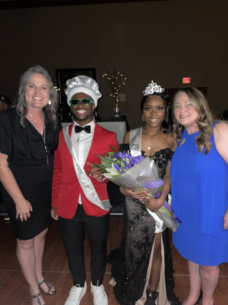 Congrats to King Santana Scott and Queen Heaven Davis 👑<a href="/2023Mrhs/">MRHS_2023</a> #Prom2023 #purplereign #ilovemortonranch