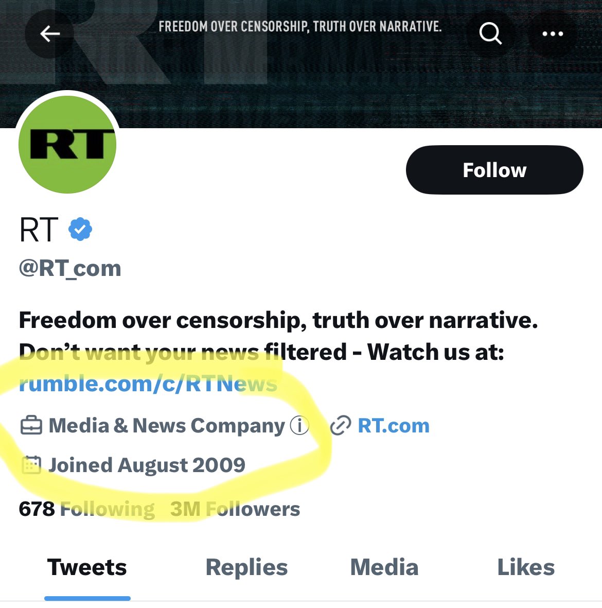 AmoneyResists's tweet photo. .@elonmusk’s #BlueCheckApocalypse was (and remains) a distraction tactic from his granting legitimacy to foreign and domestic propaganda outlets for the far-right like @RT_com and @OANN, which now have “Media and News Company” under them in addition to keeping their checkmark. https://t.co/KZBJQThOTh