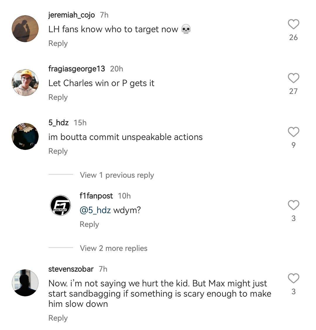 Threatening a child...