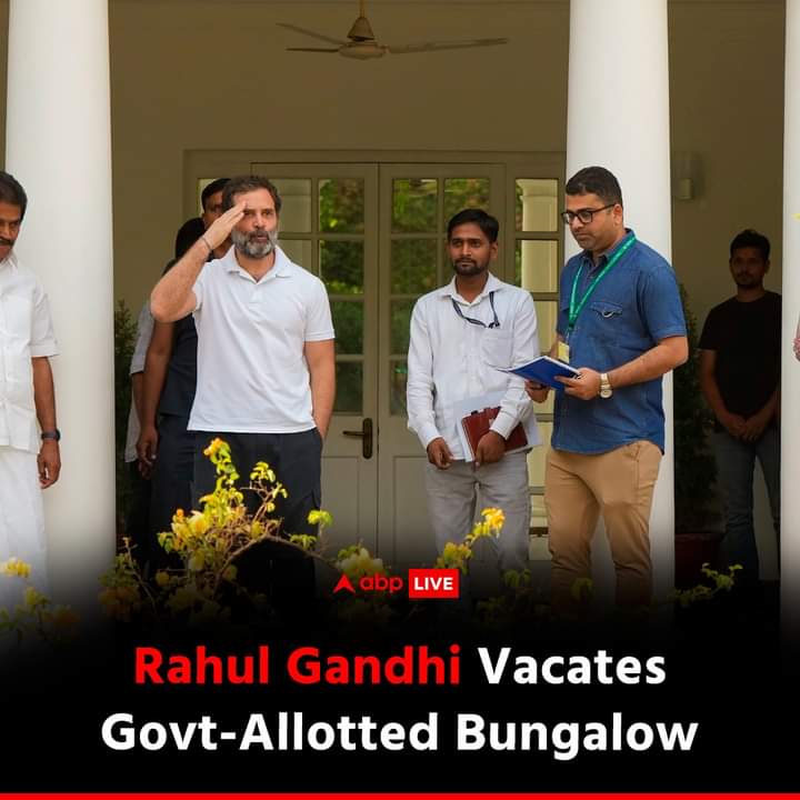 NerellaSobhan's tweet photo. "Ready to pay any price for speaking truth": Rahul Gandhi after vacating Delhi bungalow "
#WEAreWithYouRahulGandhi https://t.co/Jz43FEbi85