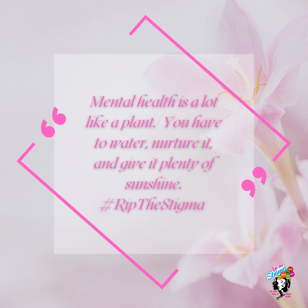 ripthestigma's tweet photo. “Mental health is a lot like a plant. You have to water it and give it plenty of sunshine.”

It's important to provide ourselves with the proper care our mental health requires.

Remember, show yourself love and care so you can flourish 🌻

#ripthestigma #mentalhealthNJ https://t.co/LaOBDgK055