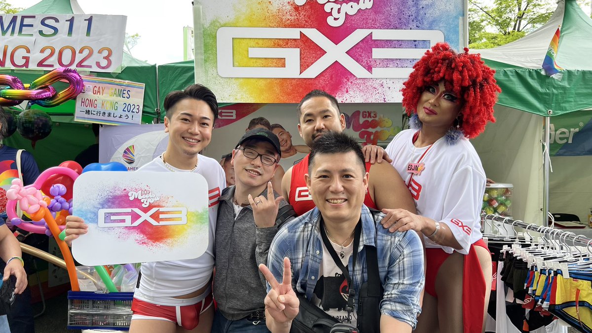 ChemistryMind's tweet photo. @GX3_UNDERWEAR 
TRP2023にて！ https://t.co/55lhoJIhh1