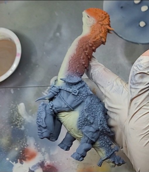 dinojonpaints's tweet photo. Hope everyone that wanted them get their #seraphon army box. I ended up deciding on a scheme and rolling with it. #thunderlizard #WarhammerCommunity #warhammer #ageofsigmar #seraphonpaintingextravaganza https://t.co/YfgqFmTytk