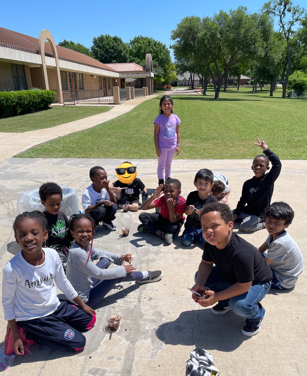 Happy Earth Day! 🌎❤️ We celebrated yesterday with outdoor games, sidewalk chalk, and dirt cups. 😋 #LoveMcKamy #EarthDay