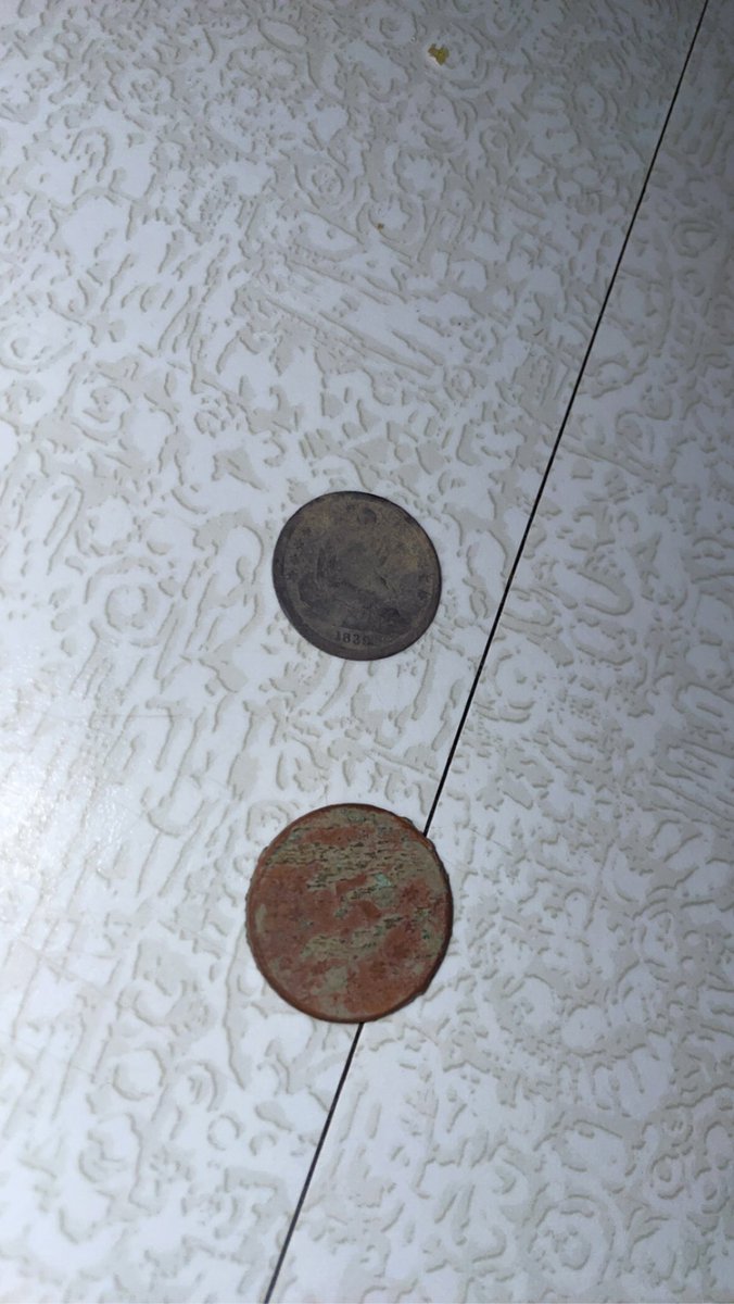 coinguy50's tweet photo. 1839-O seated dime and a dateless shield nickel from a short hunt earlier this week https://t.co/fh5sLnkyVX