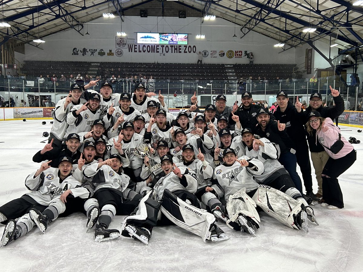 The 2023 <a href="/canterraseeds/">CANTERRA SEEDS</a> Cup Champion <a href="/SJHL_NorthStars/">North Stars</a> !

#SJHL #StayHerePlayHere