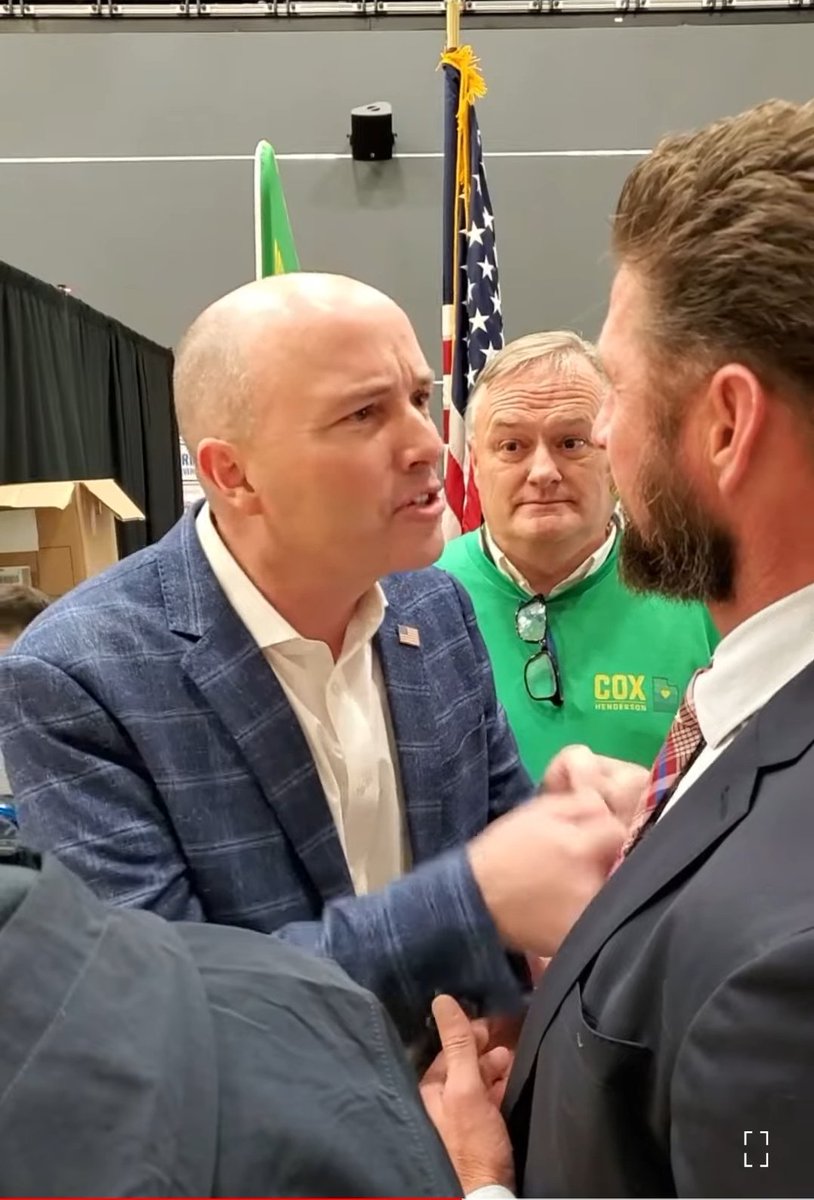 "you don't get to make up shit about me" - <a href="/GovCox/">Governor Cox</a> uh you're the Governor. People get to make up shit about you whether you like it or not. There's entire social media accounts dedicated to mocking you. It's part of being elected. Man up and deal with it <a href="/SpencerJCox/">Spencer Cox</a> #UTpol
