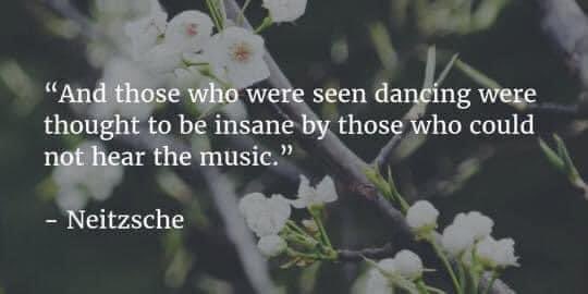 YNHallak's tweet photo. 💃🕺 "Et ceux qui ont été vus danser étaient considérés comme fous par ceux qui ne pouvaient pas entendre la musique." 🎼🎶
#Neitzsche https://t.co/rZLDo3elmg
