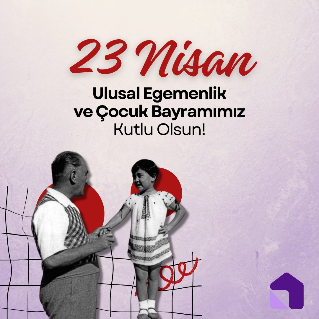 emlaksatcom's tweet photo. 23 Nisan Ulusal Egemenlik ve Çocuk Bayramımız kutlu olsun!

#23Nisan #UlusalEgemenlikveÇocukBayramı https://t.co/N737Kc1nke