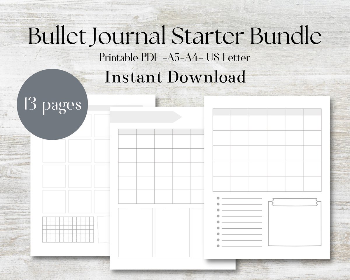 kovacsne_olah's tweet photo. Excited to share the latest addition to my #etsy shop: Bullet Journal Printables,Bullet Journal Starter Bundle, Dot Grid Planner, Savings Tracker, https://t.co/OAmrBvW6Kv #gray #bulletjournal #printable #starterbundle #digital #pdf #indesignity https://t.co/uAKdYWySSN