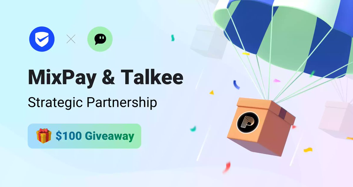 MixPayProtocol's tweet photo. ๐MixPay and Talkee @pando_im are excited to announce a strategic partnership, working together to create a brand-new Web3 social experience for you!๐๐
๐ MixPay x Talkee Collab Giveaway ๐ฐ$100 ! ๐ฅณ
๐https://t.co/ntzNzhkMgZ
๐Don't miss out! Good luck! ๐
#MixPay #Talkee https://t.co/Nl5BJXc0FX