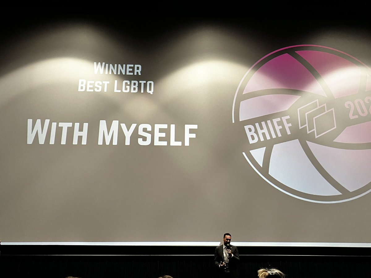 MyselfMovie's tweet photo. “WITH MYSELF” feature film by Leonardo Corbucci WON 🏆 🥇🎖️ the prestigious LGBTQ Award at the Behind hollywood International Film Festival!

@THR @DEADLINE @Variety @Variety_Film @VanityFair @TheWrap @enews @netflix @LGBT @lgbtqnation @lgbtqpod @hulu @Tubi @AmazonStudios @hbomax https://t.co/raGVV2hePy
