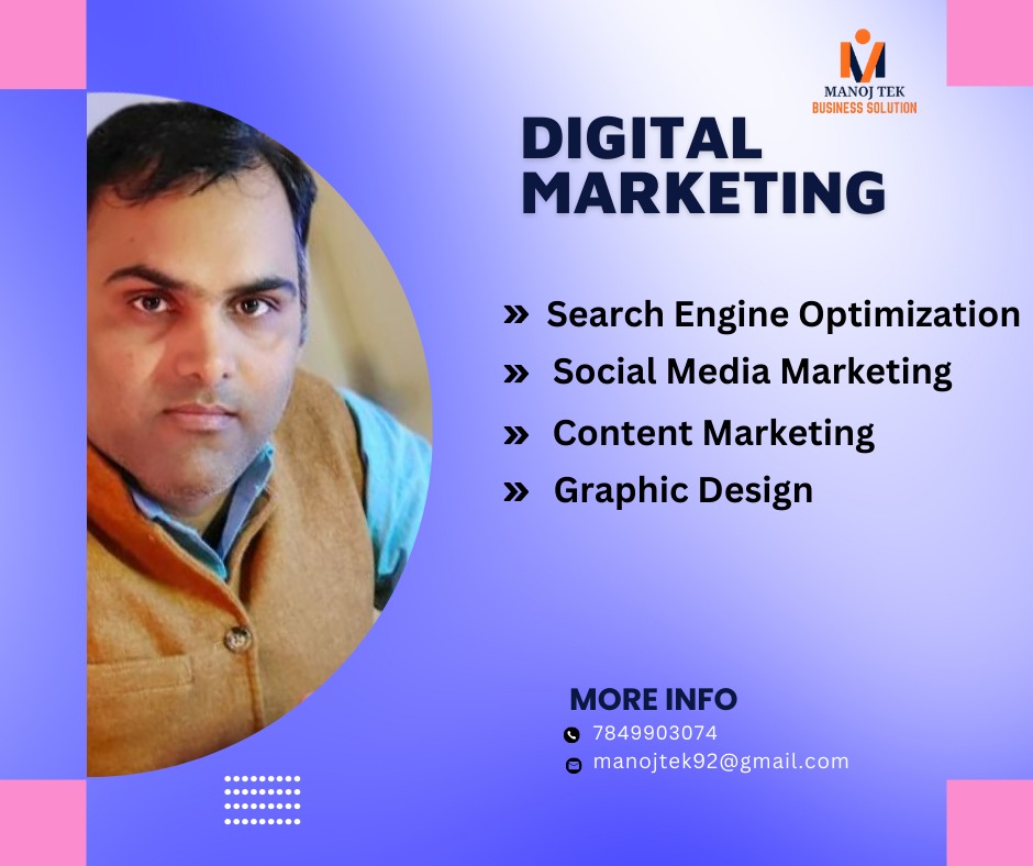 manojtek92's tweet image. Our Digital Marketing Services
Social Media Marketing
Marketing solution
Content Marketing
Web Design
#manojtek #mtek #mtdm #mtbs #manojtekdm #seo #smo #smm
#DigitalMarketing
#DigitalStrategy
#OnlineMarketing
#MarketingServices
#DigitalAgency
#SEO
#PPC