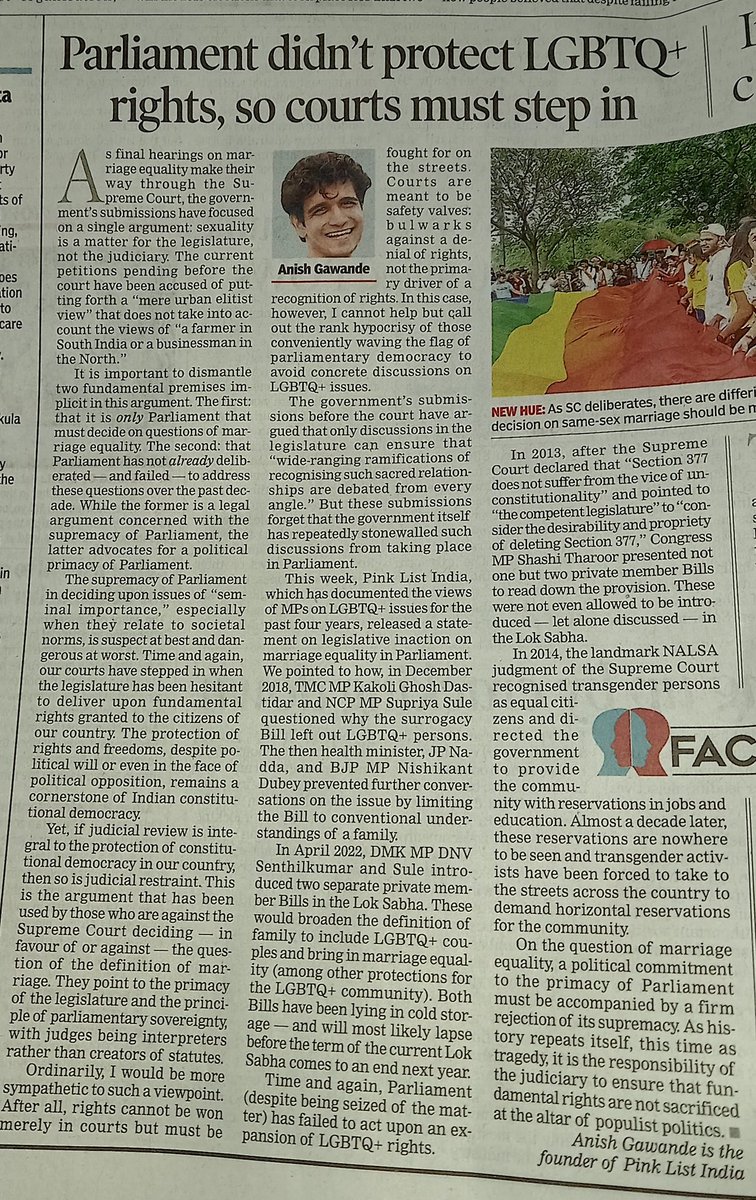 anishgawande's tweet photo. "As history repeats itself, this time as tragedy, it is the responsibility of the judiciary to ensure that fundamental rights are not sacrificed at the altar of populist politics."

Link: https://t.co/qjZ3DS7pak https://t.co/W8Y2P9B1BV