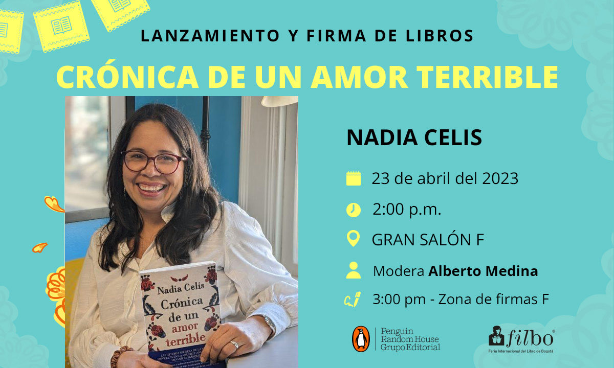 Hestupinan's tweet photo. ESTA “Crónica de un amor terrible” de Nadia Celis es una apasionante hipótesis de un final para libro insigne de Gabo. Gran oportunidad para ver y escuchar a su autora, investigadora literaria rigurosa de prosa delicada, pero contundente. Este domingo en ⁦@FILBogota⁩ https://t.co/RoiybKx8zx