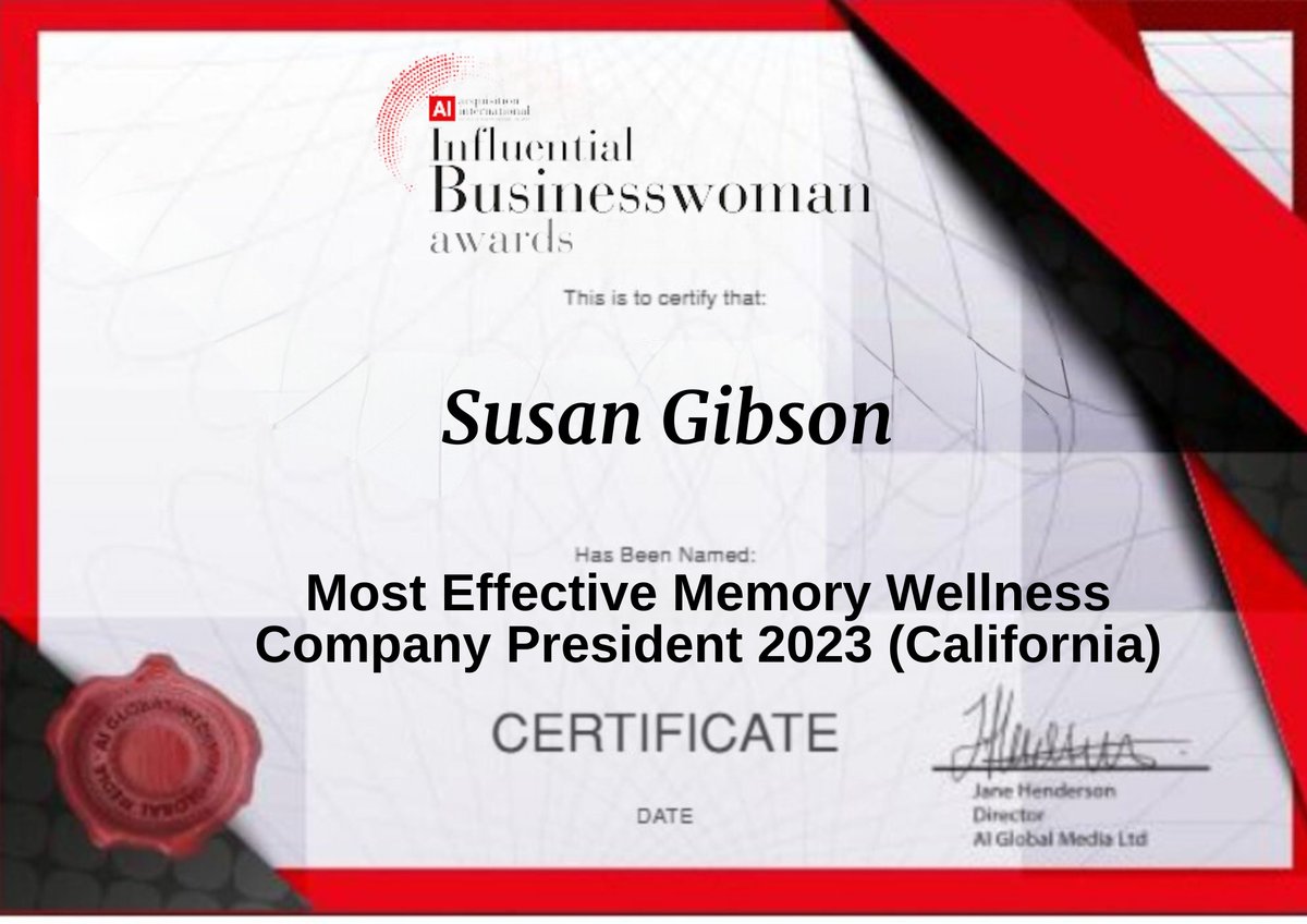VivolorMemory's tweet photo. I am honored to share that I have been recognized as the "Most Effective Memory Wellness Company President 2023" by the Acquisition International Influential Businesswoman Awards. 

#brainhealth #cognitivehealth #EndAlzheimers #ENDALZ #PreventionIsBetterThanCure https://t.co/cJpHIcmxMX