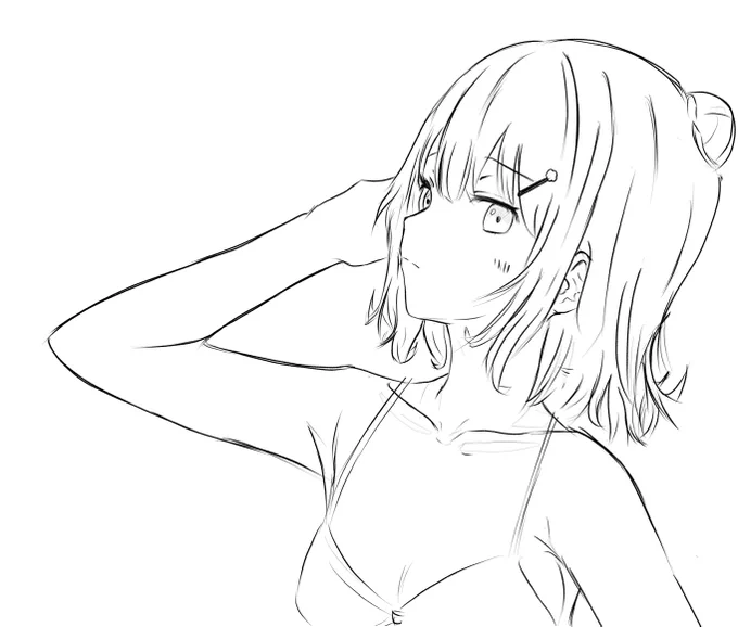 水着六花ちゃん練習。
#小春六花 
