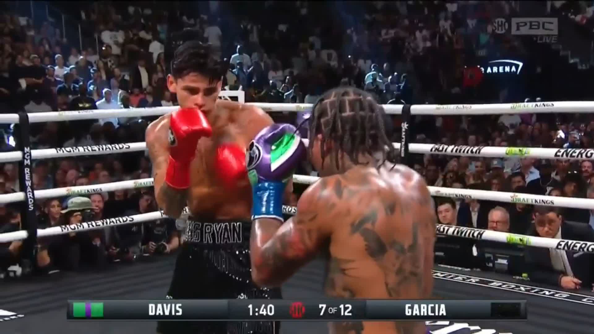 Gervonta Davis knocks out Ryan Garcia in seventh round – as it