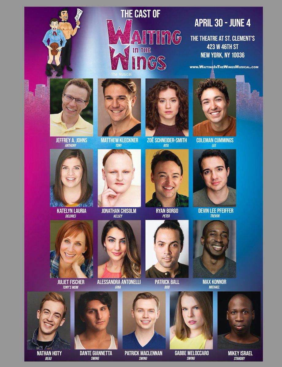 Check out our wonderful cast! Get your tickets for the Off-Broadway run of Waiting In The Wings: The Musical today at WaitingInTheWingsMusical.com
