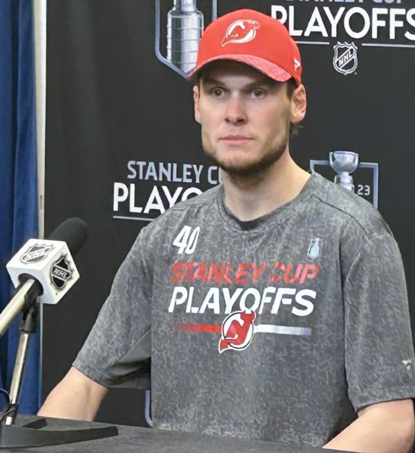 "Wait, what happened?"

-Akira Schmid on his game 5 performance #NJdevils