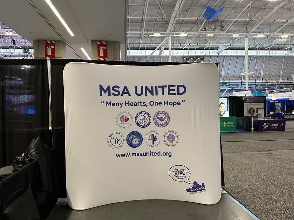 Preppin for big week ahead advocating for ppl diagnosed w/MSA at #aanam  - Amer. Academy of Neuro 2023 Annual Meeting in Boston, MA, If you are here, visit us for MSA SWAG (#772)! - the world’s largest Neuro Conf #defeatmsa #kickmsa w/Volunteer Board- Jenn Frost &amp; Phil Fortier