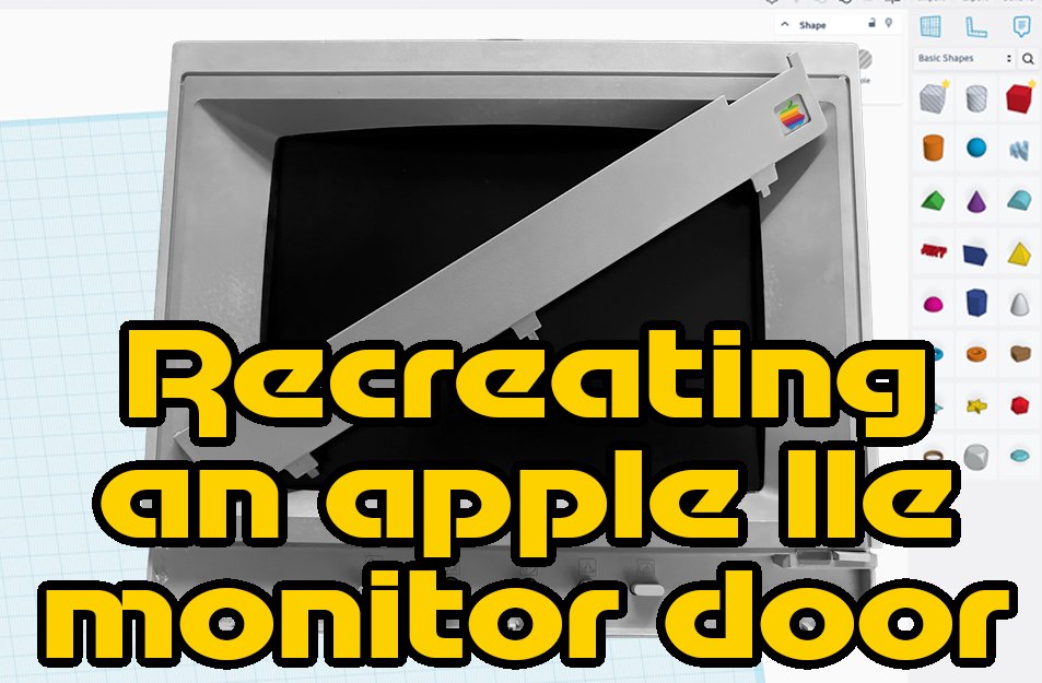 javmast3r's tweet photo. Let me show you how to use Tinkercad's intuitive 3D design tools to bring this classic computer accessory back to life: Apple IIe monitor door.
https://t.co/oBm3EtuLOb
#Appril2 #Apple #AppleII #3dmodeling #TinkerCad #3Dprinting https://t.co/Ks97nuKxpz