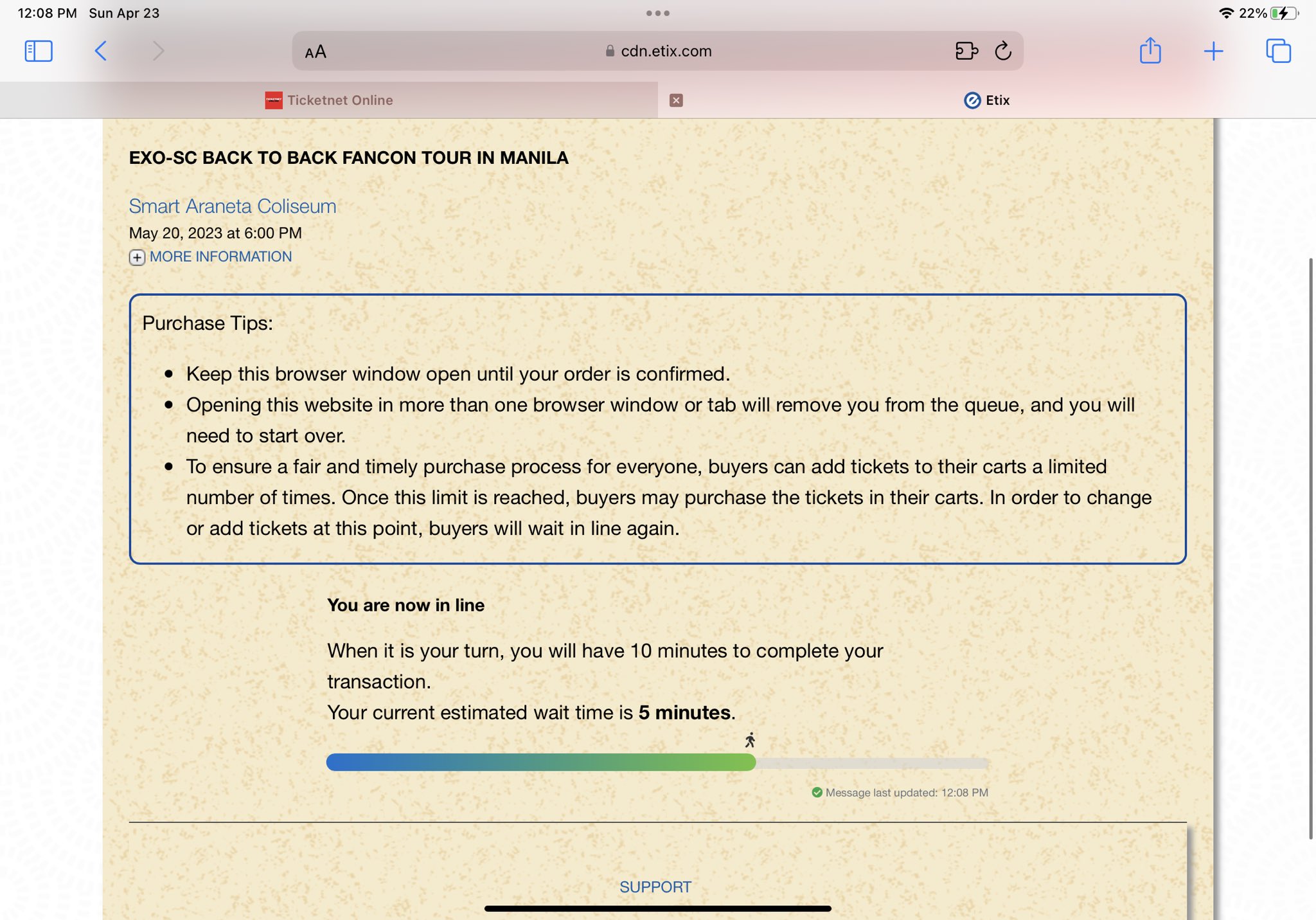 Tweets with replies by nica’s ticketing assistance x bypass queue