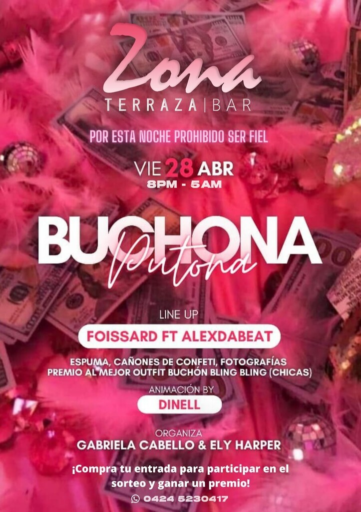 AlexTypeDJ's tweet photo. Evento: Buchona Putona / Zona Terraza Bar | 28/04/2023 / Ver mas (https://t.co/RIdlD9Hnmq) | #AlexDaBeat https://t.co/q3mp0eBD69