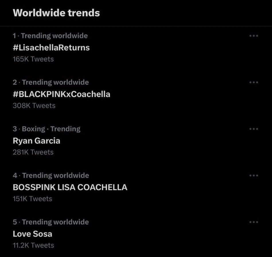 let's make Lisa the most mentioned artist. Keep tweeting 💪🏼

BOSSPINK LISA COACHELLA
#LisachellaReturns